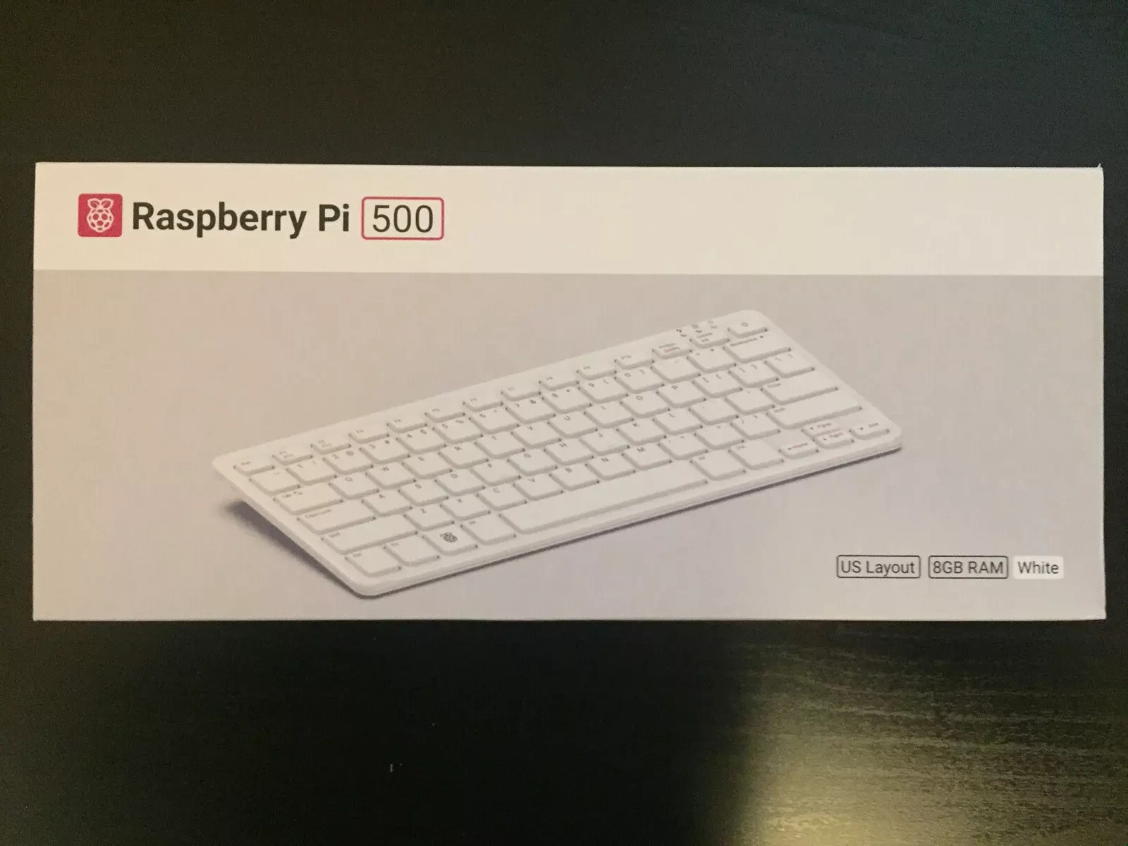 NEW Raspberry Pi 500 8GB w/MicroSD Keyboard Computer US Layout (SC1231) IN HAND