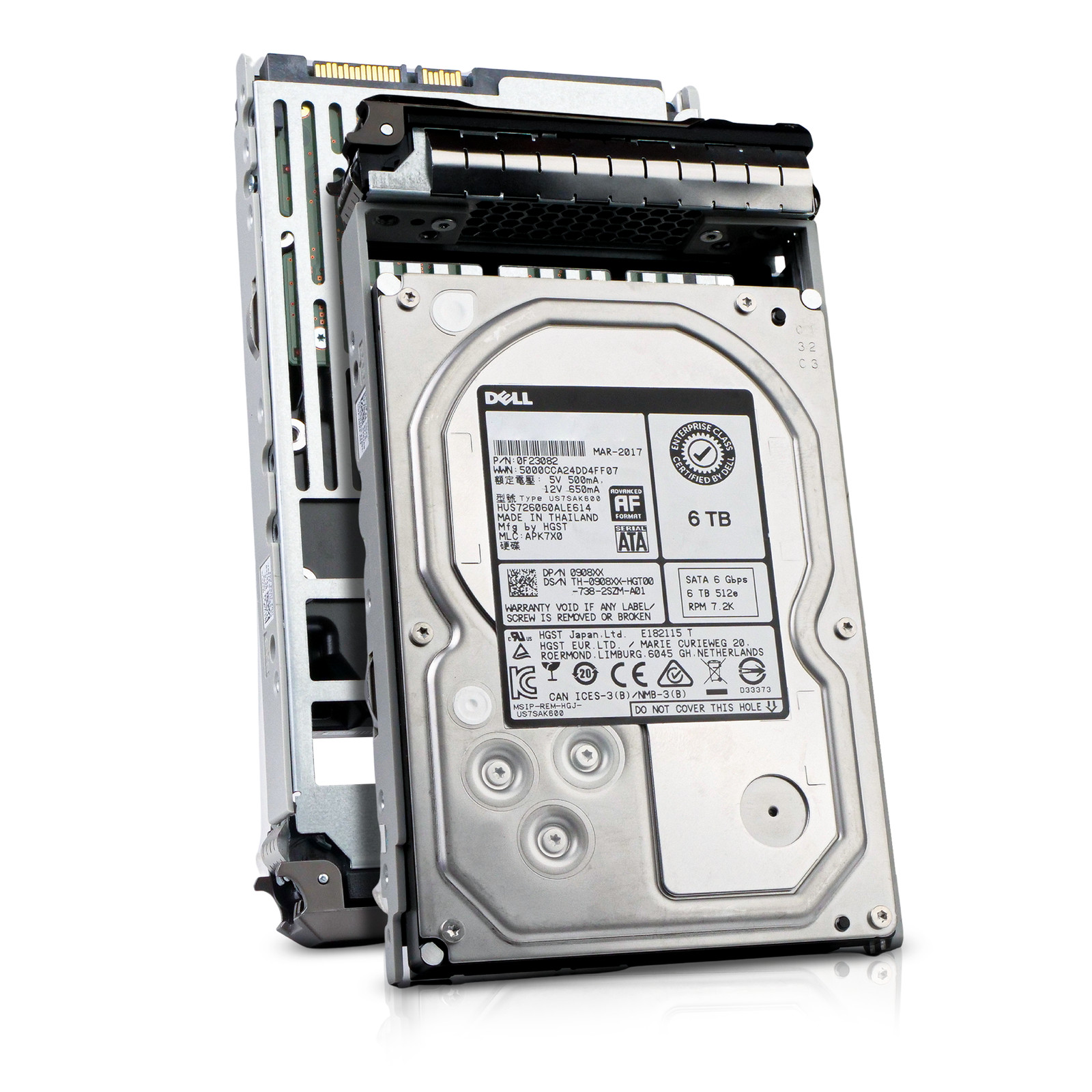 Dell 6TB 7.2K RPM SATA 6Gb/s 512e 3.5" Enterprise PowerEdge HDD 0YXTWT G13