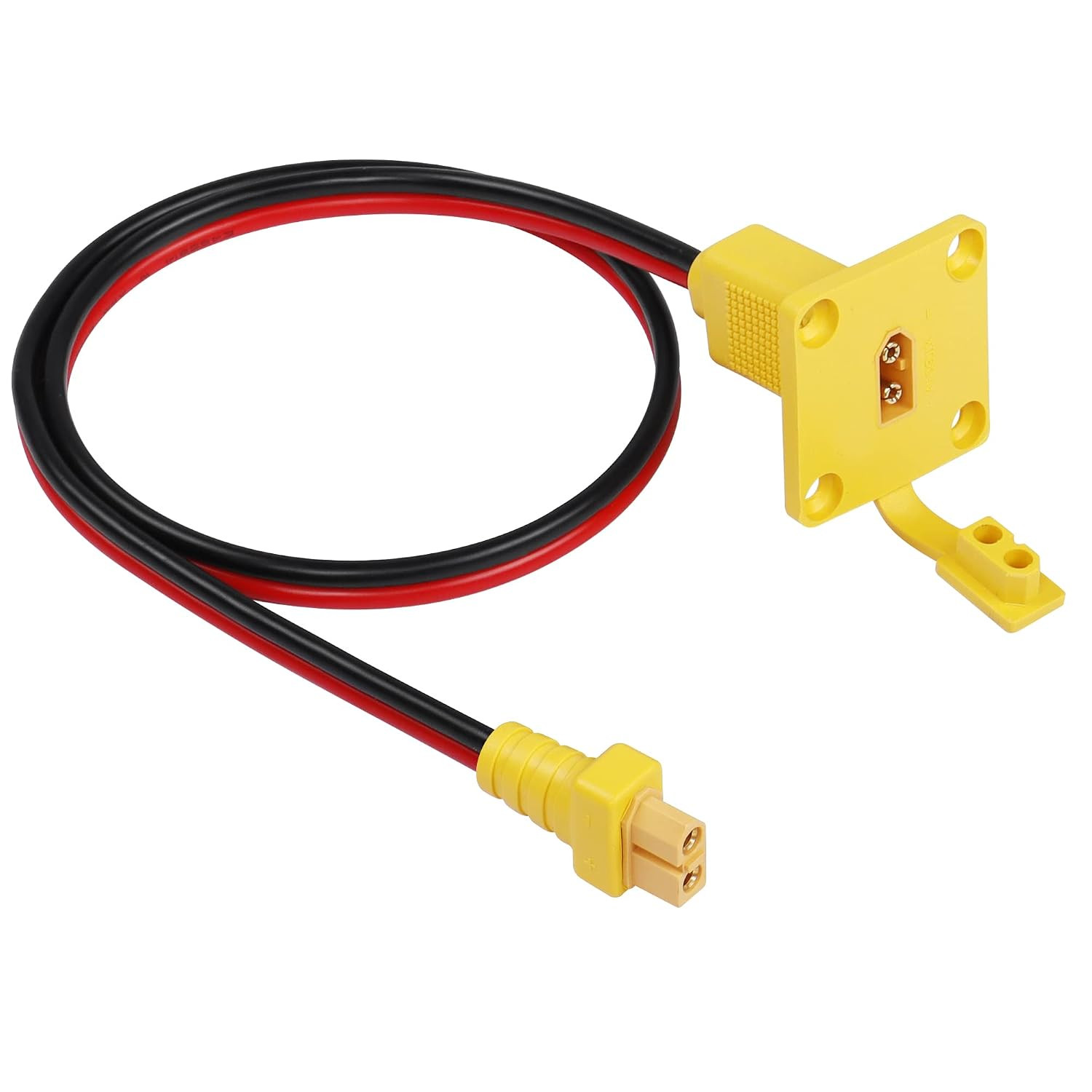 2Ft 12AWG XT60 Male to Female Mount Panel Cable XT60 Male Plug with Mout Panel t