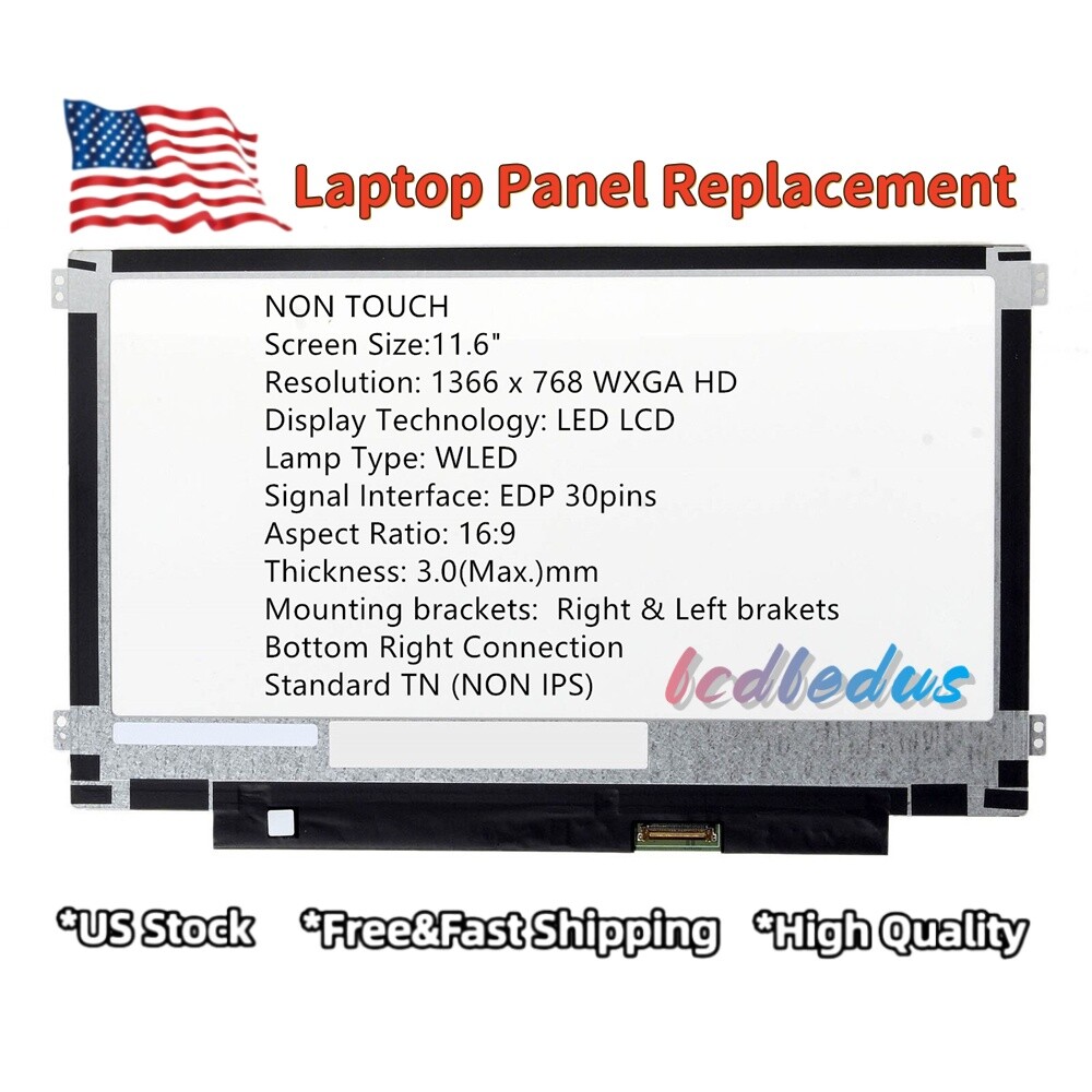 Screen Replacement for Samsung Chromebook XE501C13-S02US HD 1366x768 lcd 11.6''