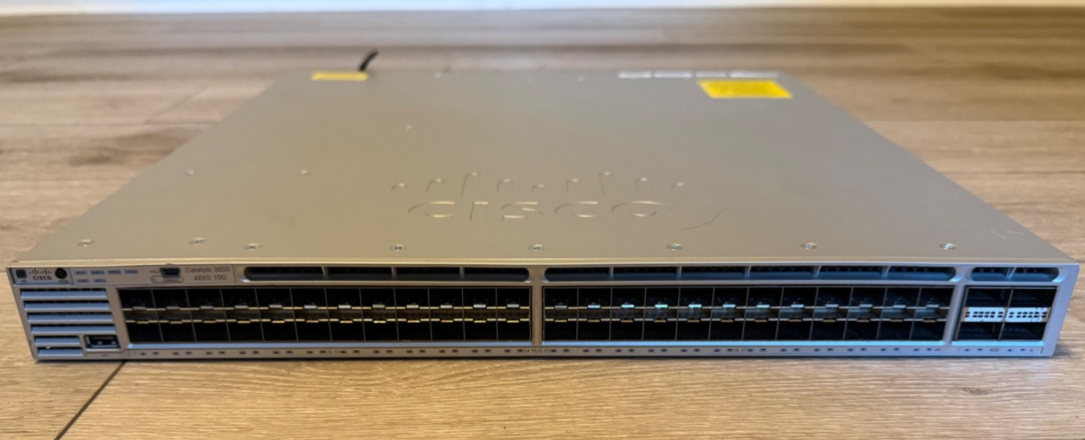 Cisco WS-C3850-48XS-S Catalyst 3850 48-Port 10G SFP+  Switch w/ Dual Power