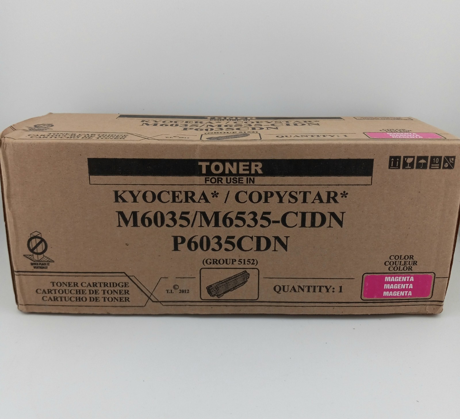 Compatible TK-5152M Magenta Toner for Kyocera M6035cidn M6535cidn P6035cdn