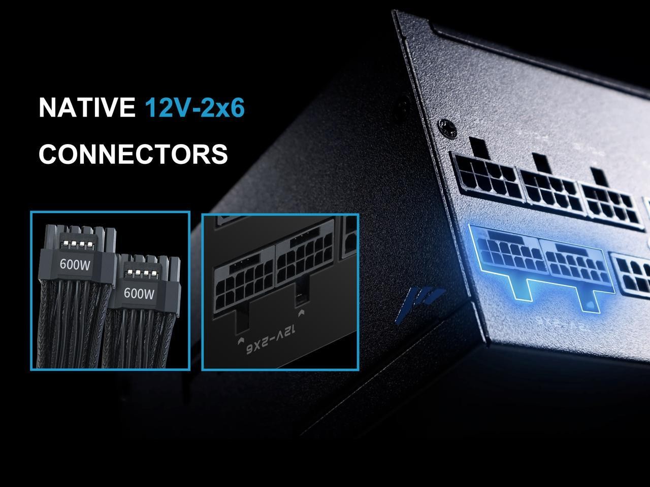 P1200W ATX 3.1 Power Supply, 1200W 80 PLUS & Cybenetics Platinum SAMA