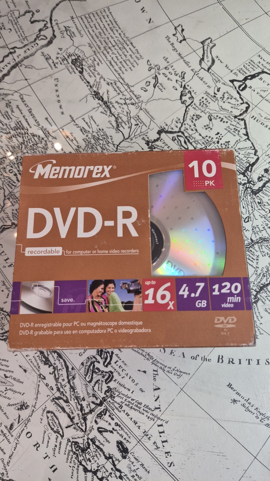 Memorex 4.7Gb/16x DVD+R (10-Pack Slim Case) new