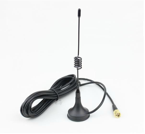 GSM GPRS Antenna 433Mhz 3dbi cable SMA male Magnetic base for Ham 1.5M RG174