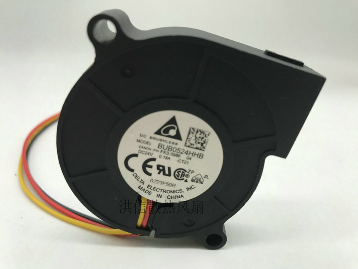 Delta BUB0524HHB DC24V 0.18A  5015 3-wire blower turbo cooling fan