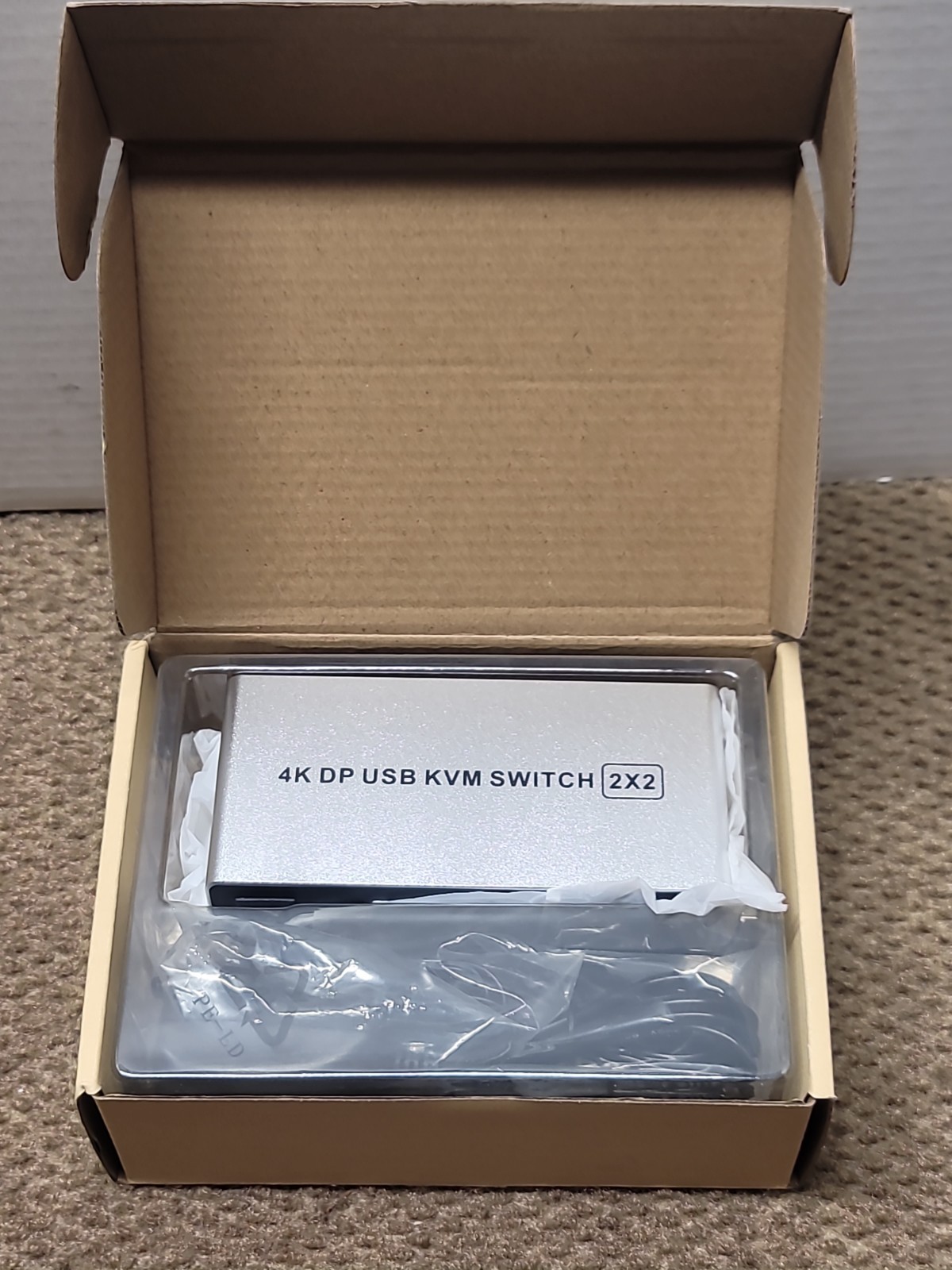 4K DisplayPort KVM Switch Dual Monitor 2 Port 2x2 DP USB Switcher 2 PC 2 Monitor