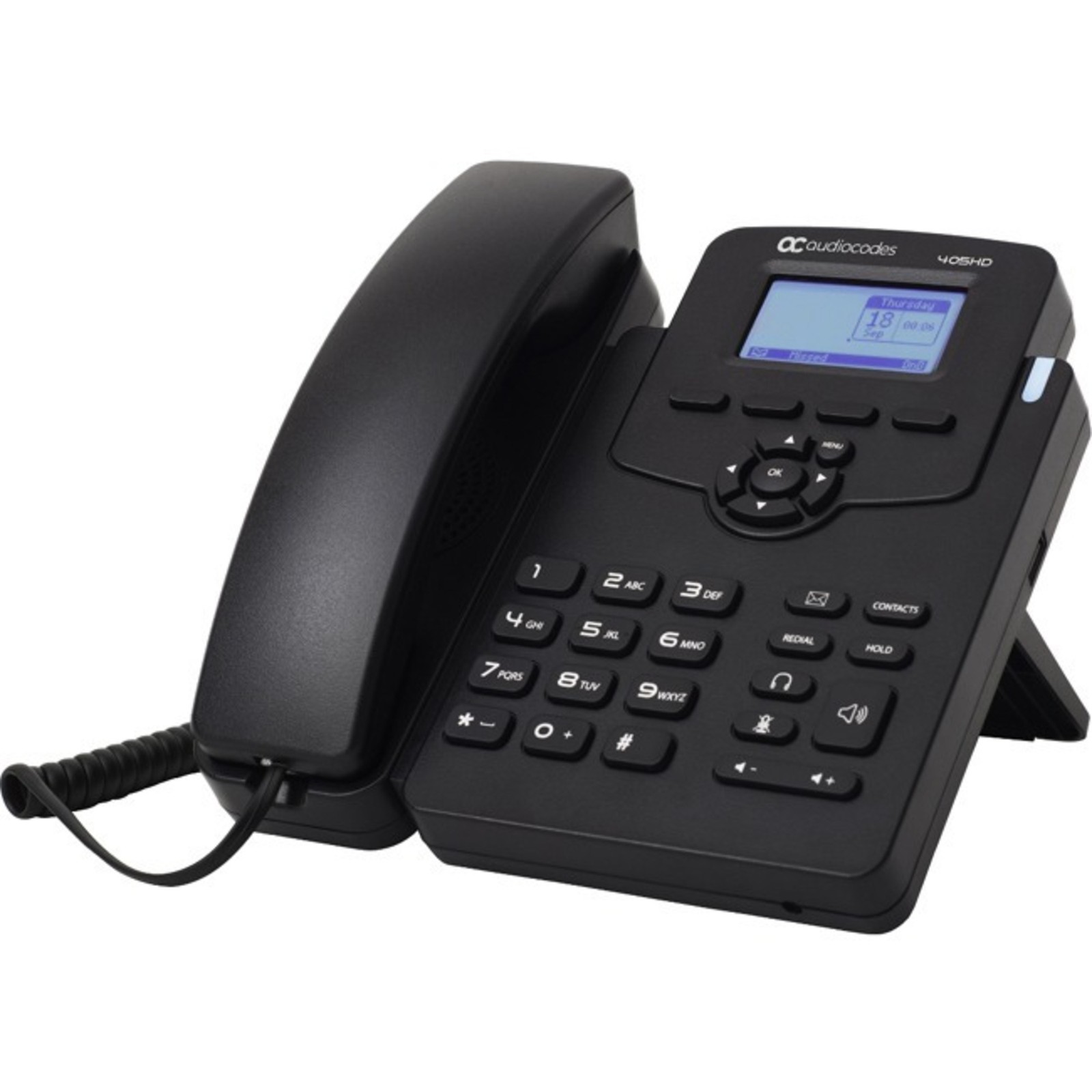 AudioCodes - UC405HDEPSG - AudioCodes 405HD IP Phone - Corded - Corded - Black