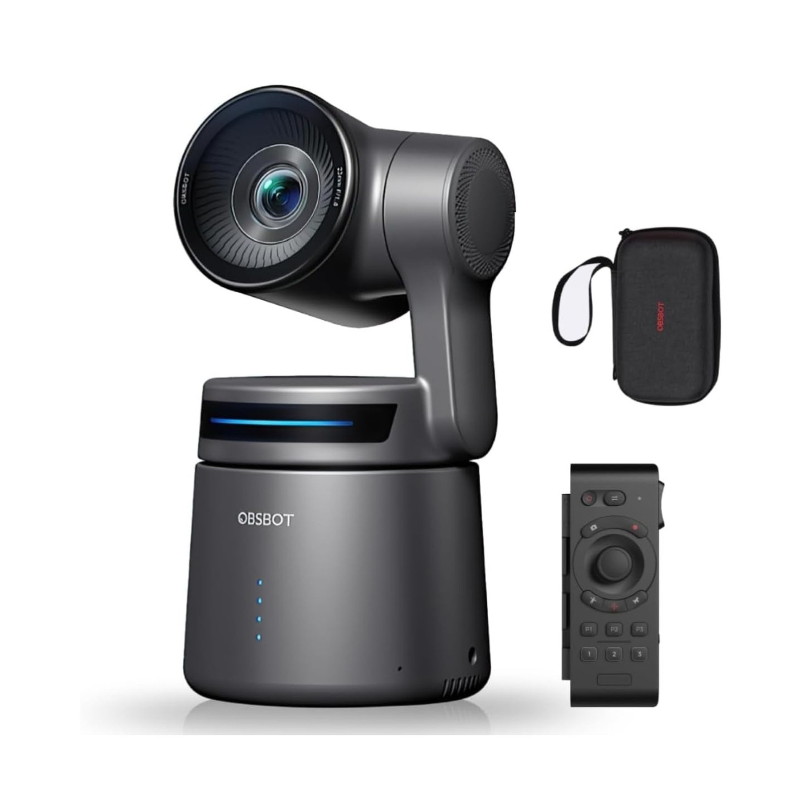 OBSBOT Tail AIR NDI Streaming PTZ Camera,Smart RC Controller,4K AI-Powered We...