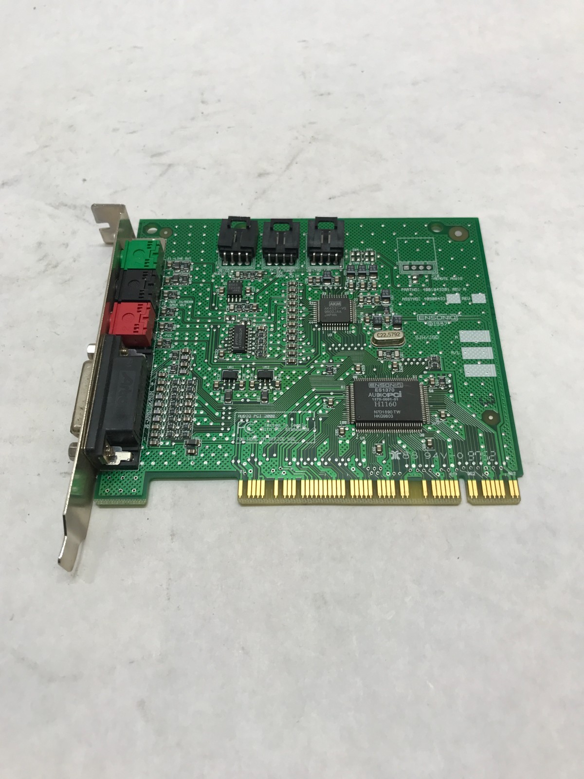 Creative Ensoniq Sound Card PCI 3000 ES1370 Audio Card UNTESTED AS IS - DW