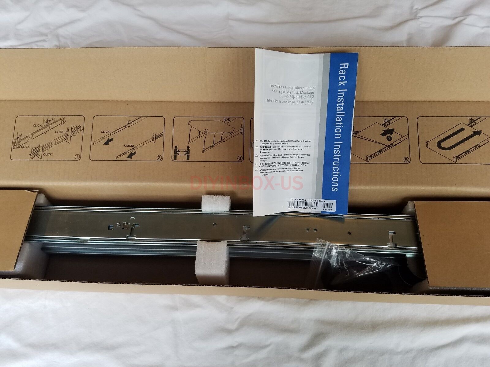 New Dell PowerEdge ReadyRails 2U Server Sliding Rapid Rail Kit 0H4X6X