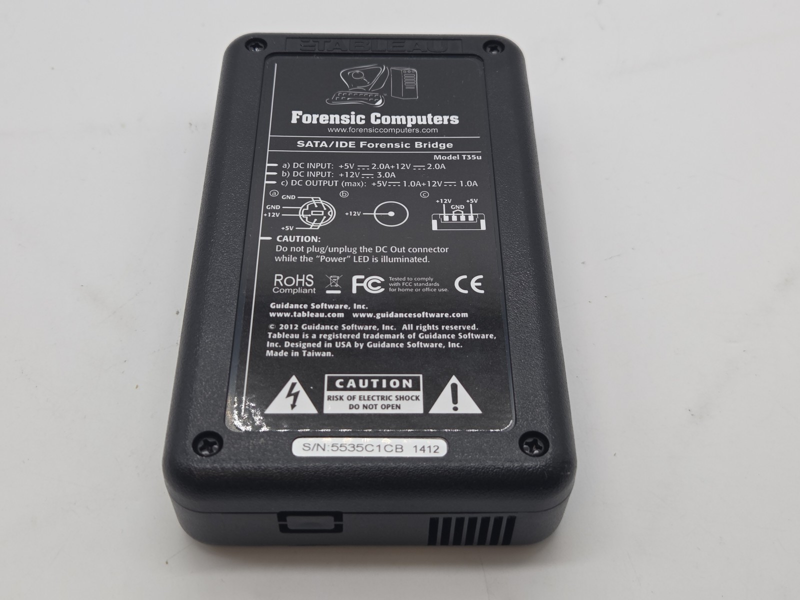 Tableau T35U Forensic Bridge, SATA/IDE to USB 3.0 Adapter NO AC ADAPT-  FREE S/H