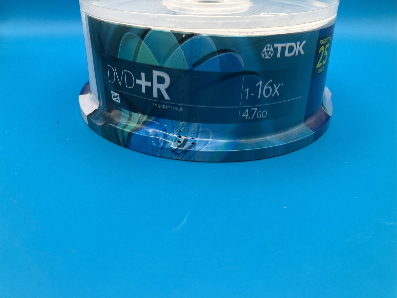 New TDK DVD+R 25pk RW 16x 4.7 GB Discs Brand New Sealed
