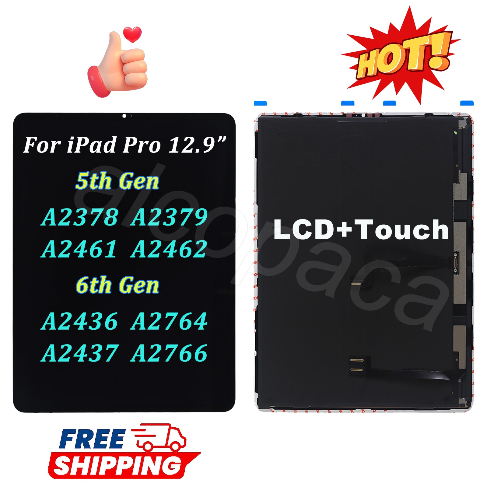 USA For iPad Pro 12.9” 5th Gen A2378 A2379 A2461 2021 LCD Display Touch Screen