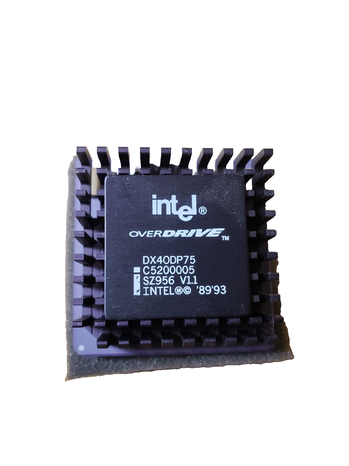 INTEL Overdrive DX40DP75 SZ956 V1.1 Vintage CPU Tested Working