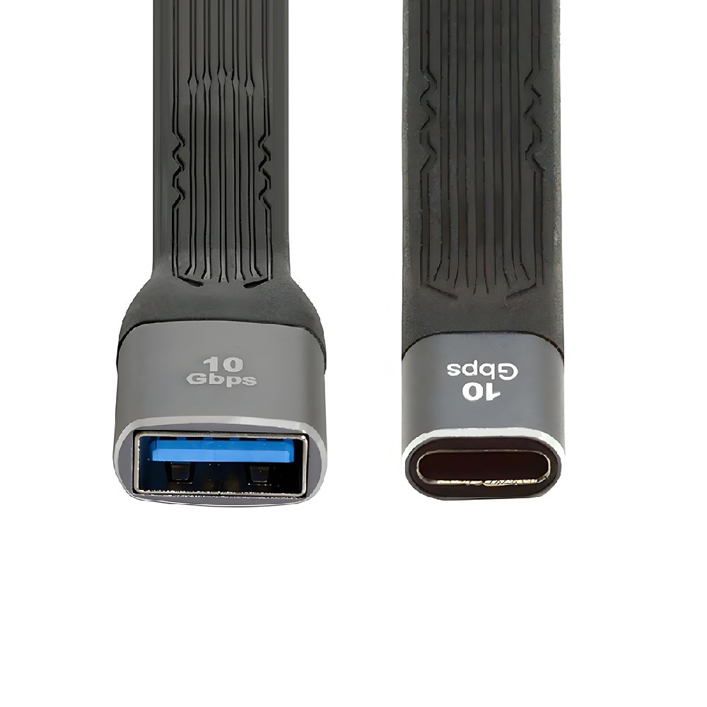 USB C Host to USB 3.0 Device 10Gbps Data Transfer 5V3A Fast Charging Flat Cable