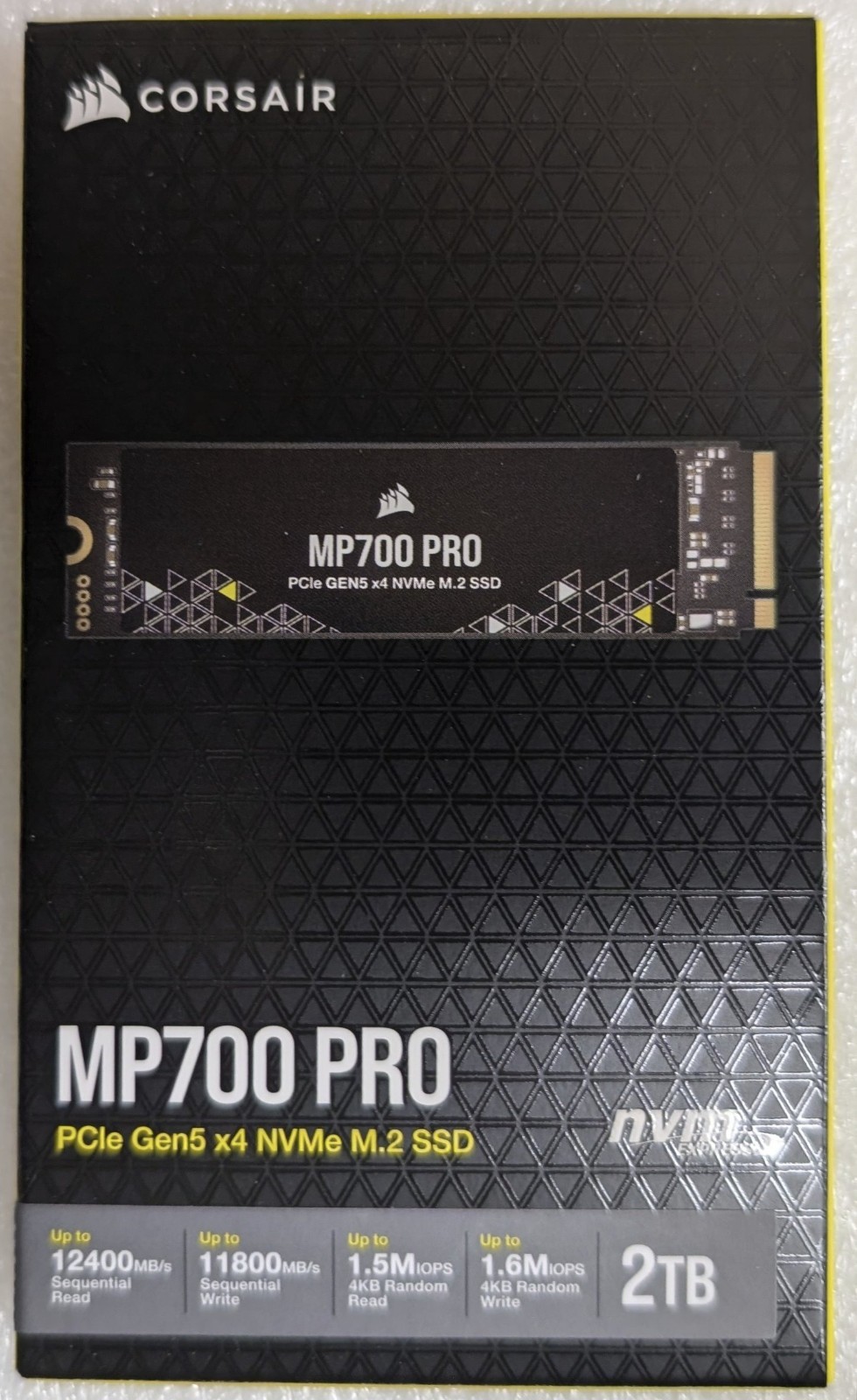 REFURBISHED 2TB Corsair MP700 PRO PCIe Gen5 x4 M.2 2280 CSSD-F2000GBMP700PNH/RF2