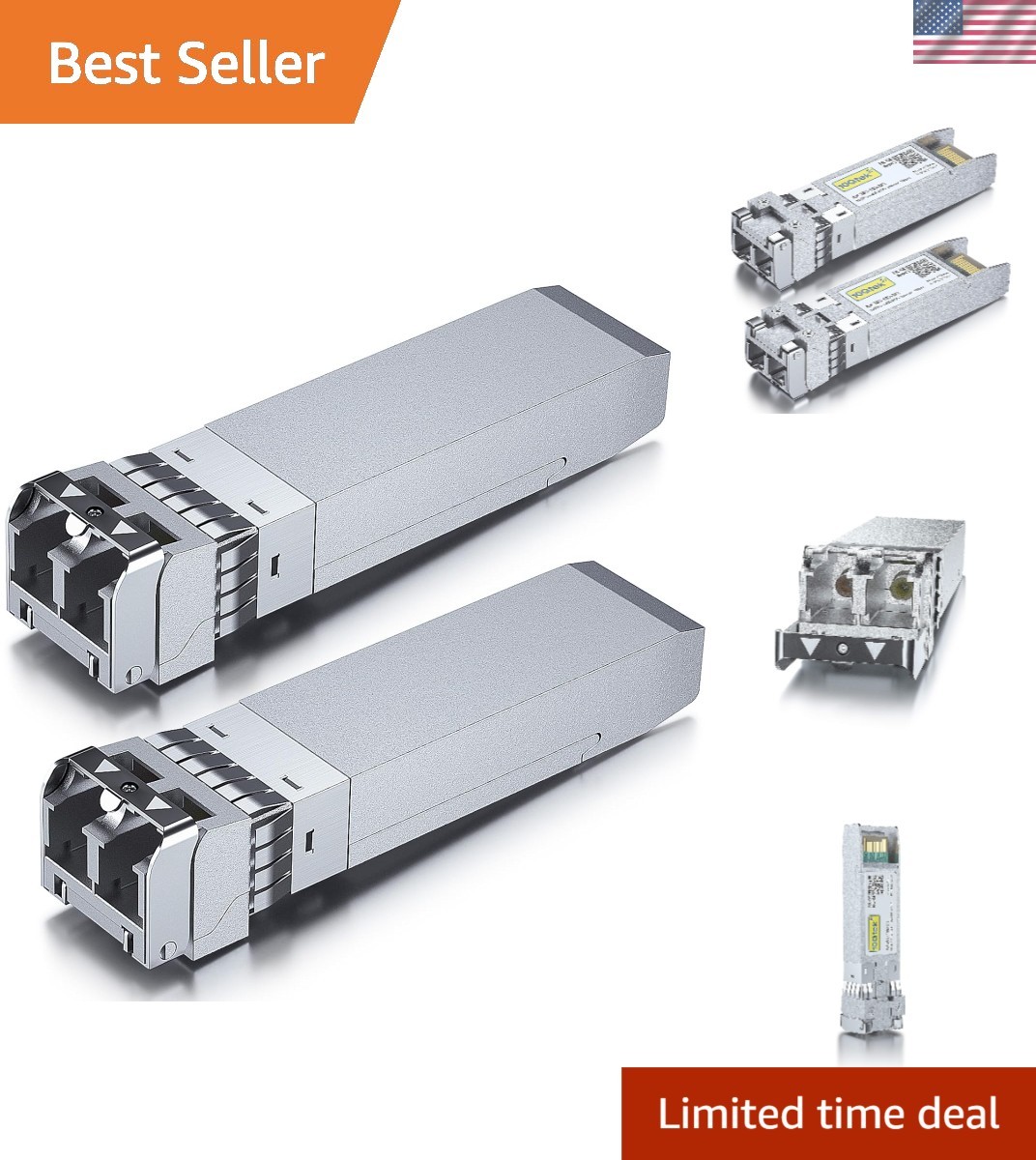 Fast and Efficient 10G SFP+ Transceiver Kit: 850nm, 300m Range, Compatible