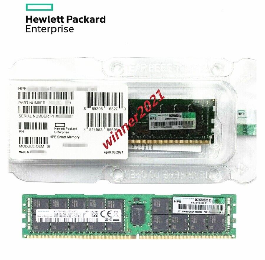 NEW HPE P00924-B21 P06189-001 P03052-091 2RX4 32GB DDR4 PC4-2933Y RDIMM Memory