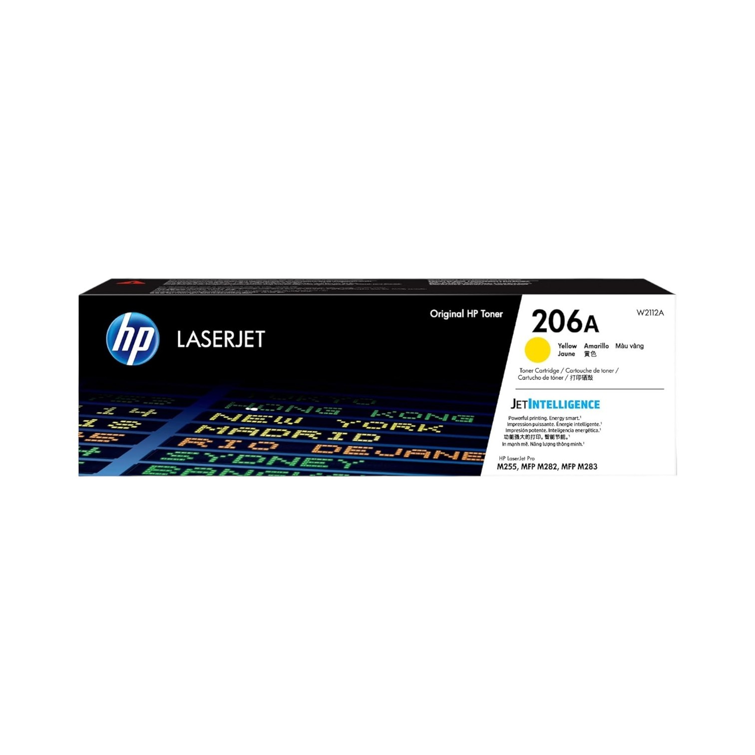 New Open Box HP 206A Yellow Original LaserJet Toner Cartridge, W2112A