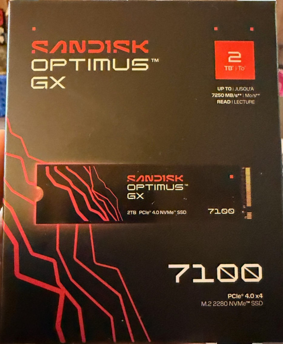 Sandisk Optimus GX 7100 2tb PCle 4.0 x4 M.2 2280 NVMe SSD Brand New 