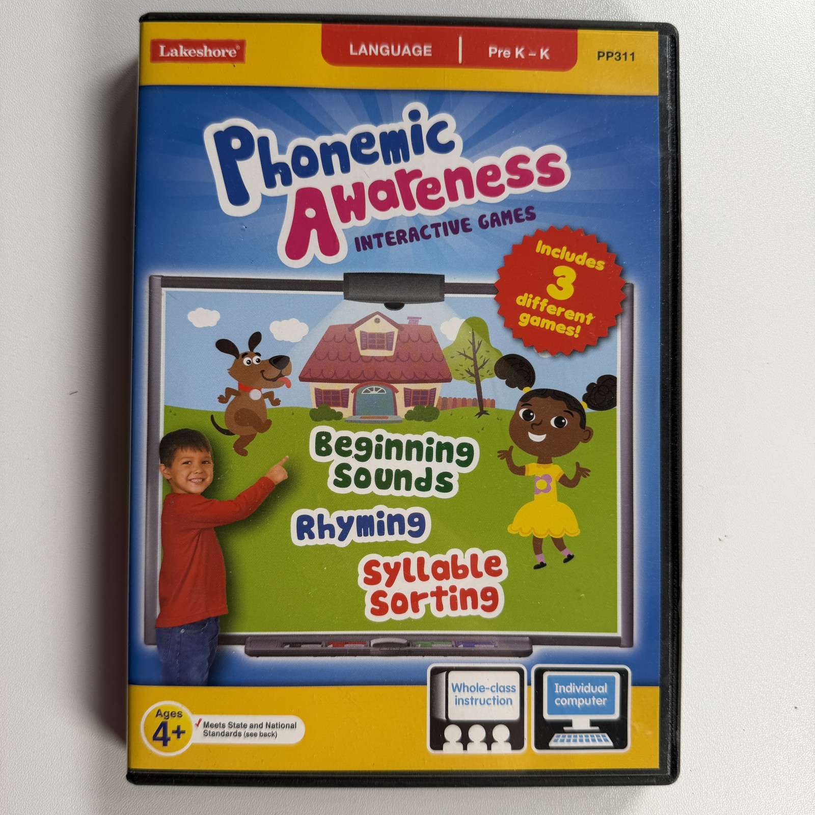 Lakeshore Phonemic Awareness Interactive Games CD-ROM Software Pre K-K PC/Mac