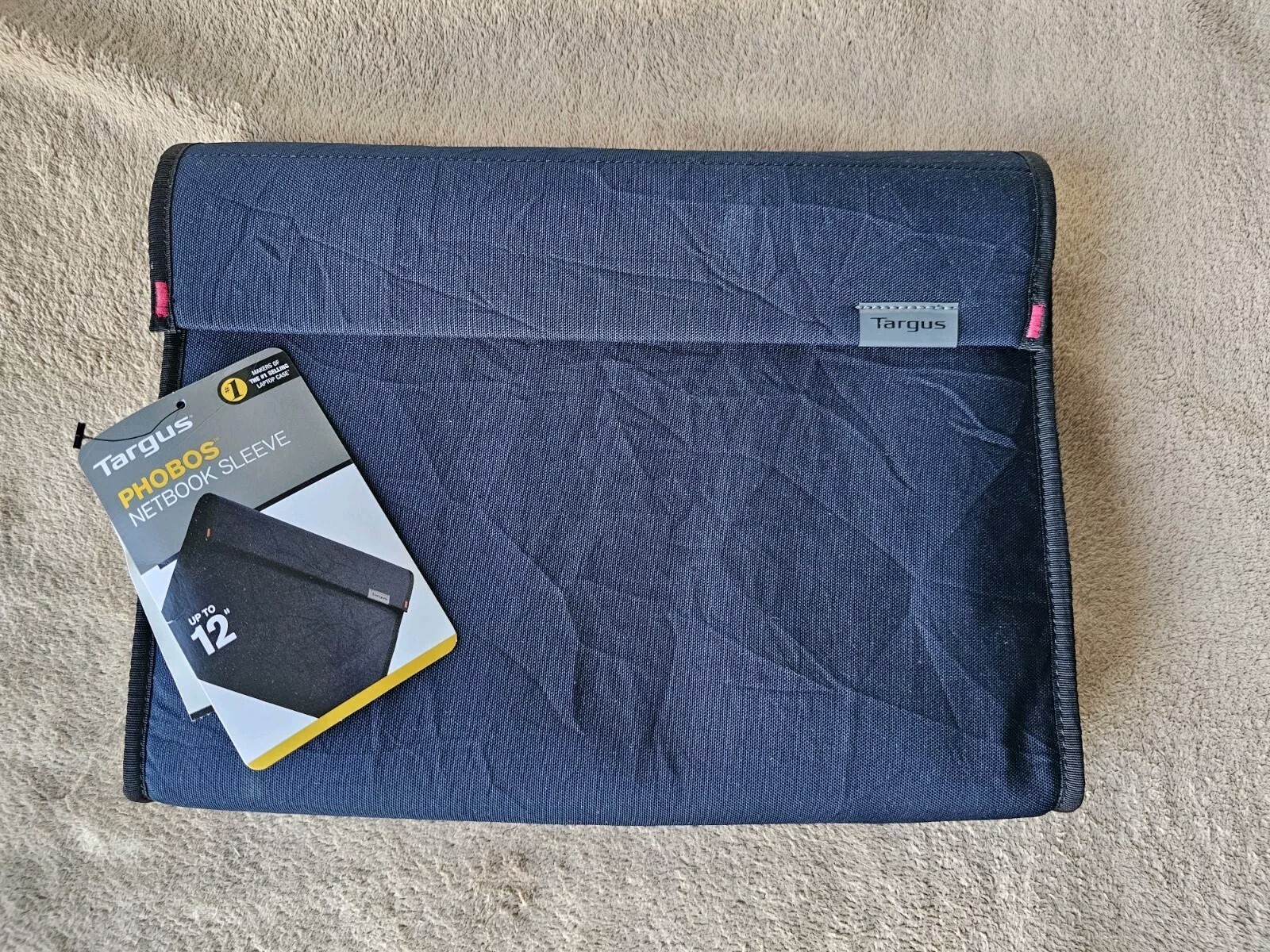TARGUS PHOBOS  12" X 2" Thick X 9" High Dark Blue Padded Netbook Sleeve