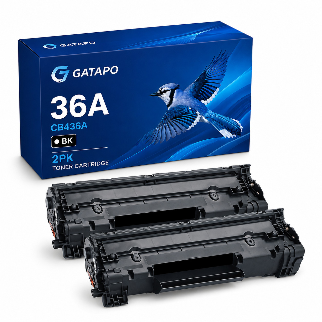 36A-CB436A-2PK  Toner Cartridge For HP LaserJet P1505 M1522