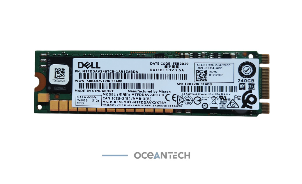 Dell 0TC2RP TC2RP  MTDDAV240TCB 240GB SATA  M.2 SSD