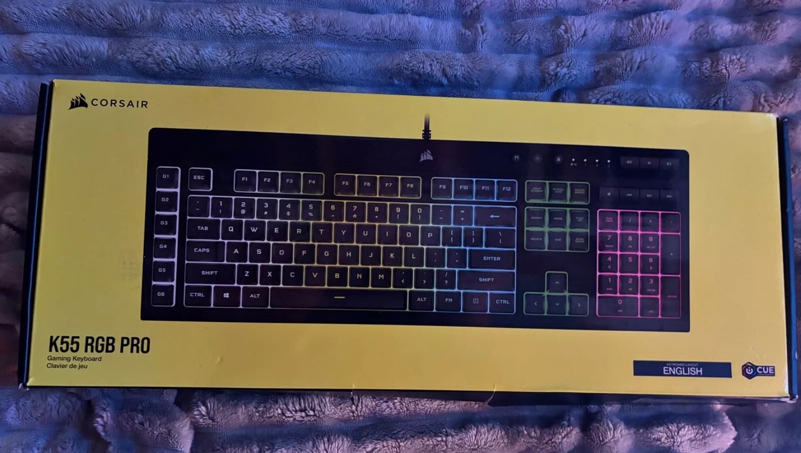 Corsair CH-9226D65-NA K55 CORE RGB Gaming Keyboard - Gray