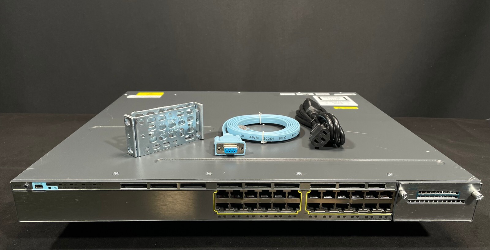 Cisco WS-C3750X-24P-S 24 Port PoE Gigabit Switch - Same Day Shipping