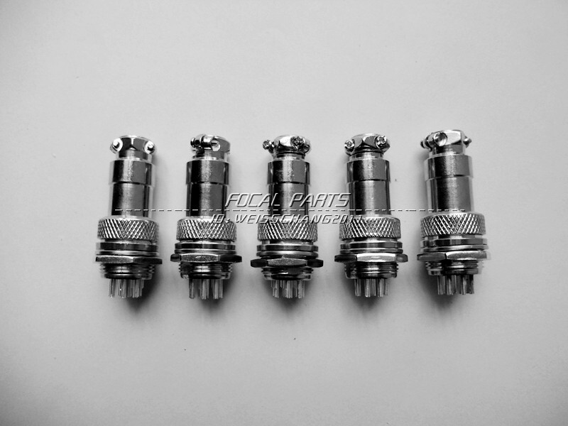 5pcs Aviation Plug Male Female Wire Panel Metal Connector 16mm 9 pin GX16-9 M47