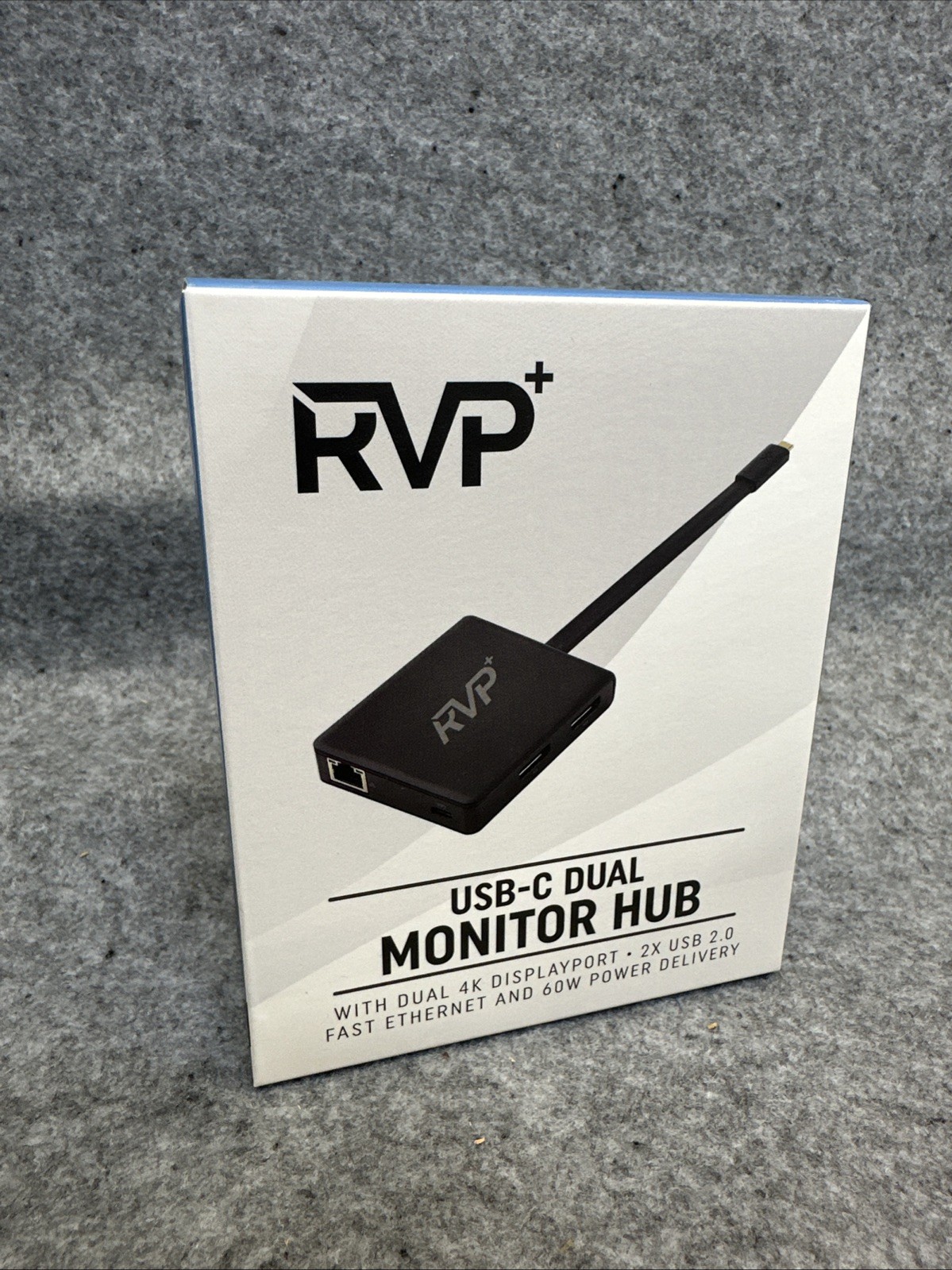 RVP+ Genuine USB-C Dual Monitor Hub 4K Displayport 2X USB 2.0 60W Power Delivery