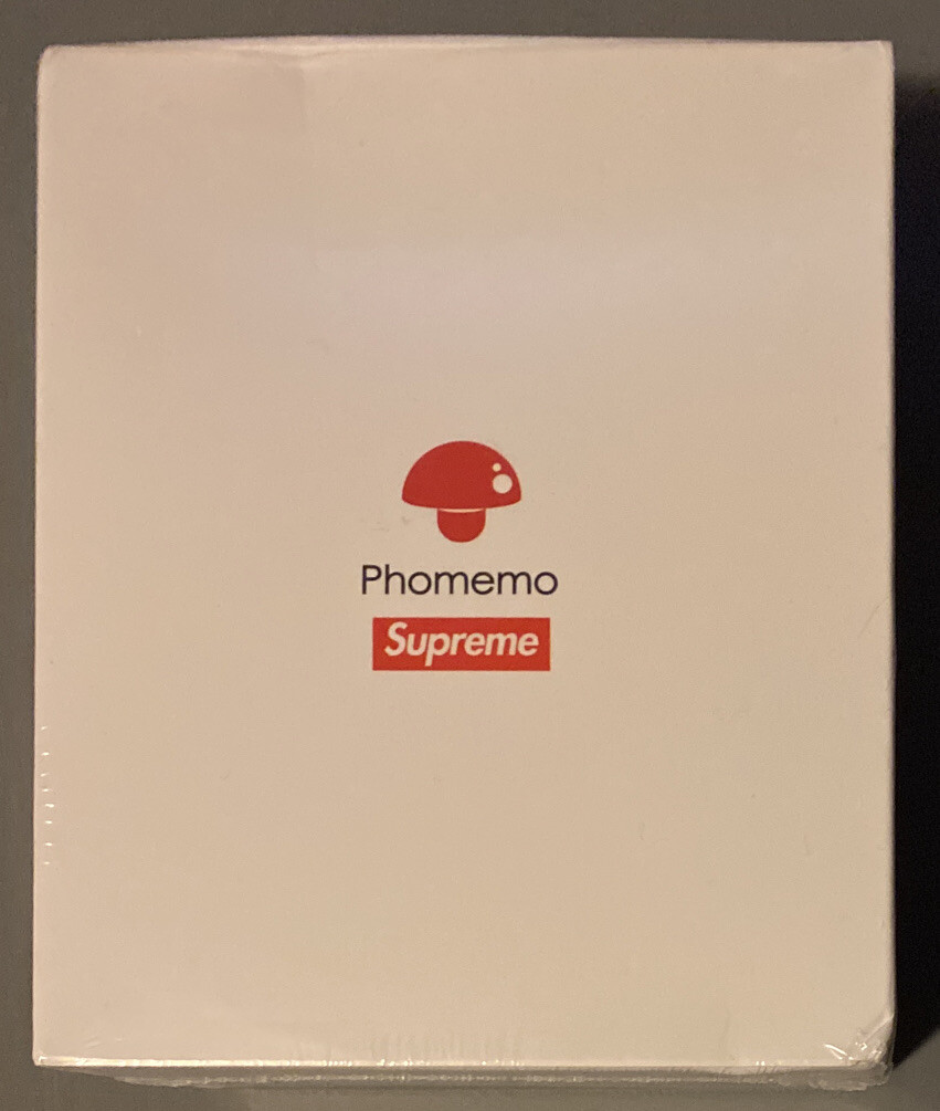 NEW IN BOX Supreme x Phomemo Pocket Printer Red FW21 OS 