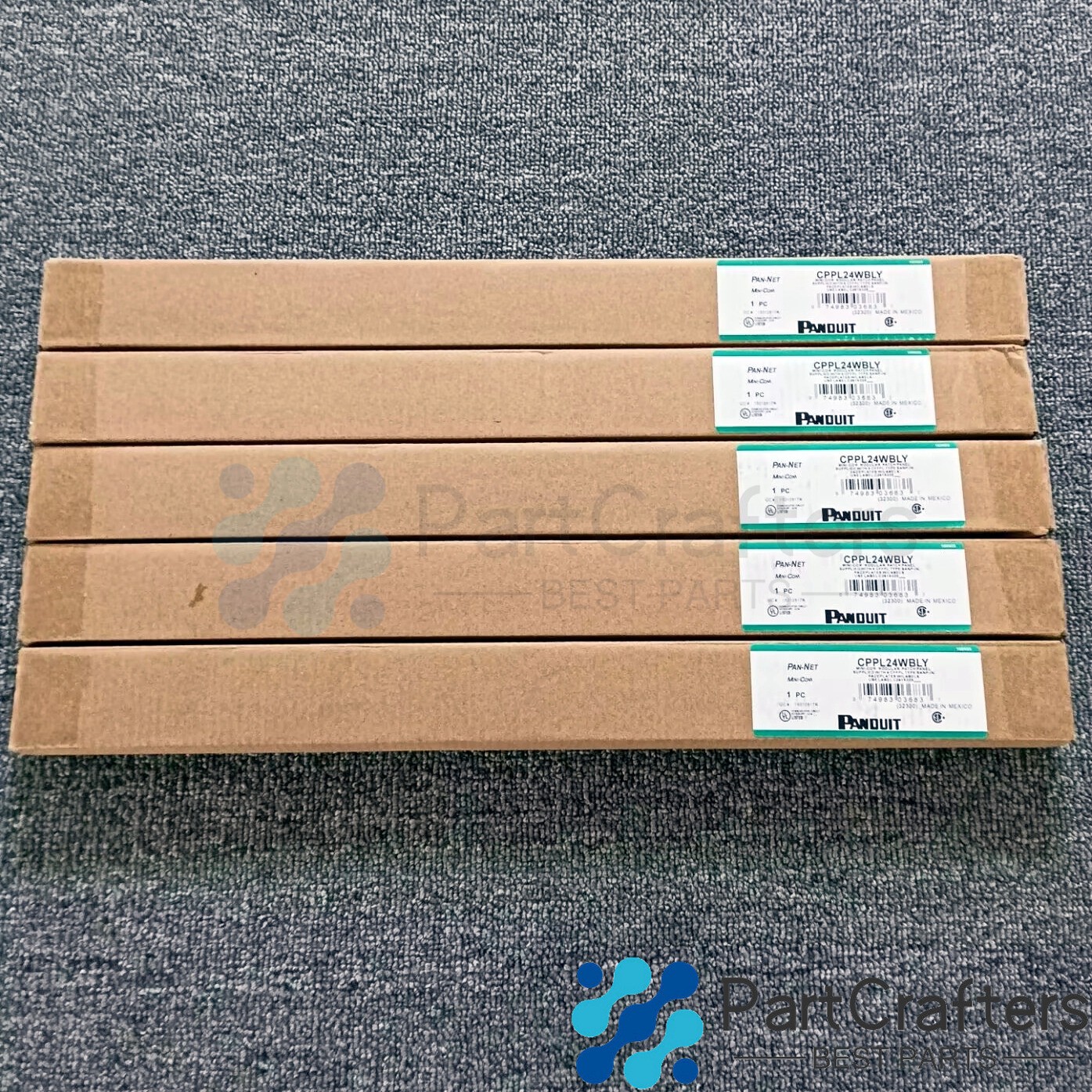 For Panduit CPPL24WBLY MINI-COM MODULAR PATCH PANEL 24 PORT 