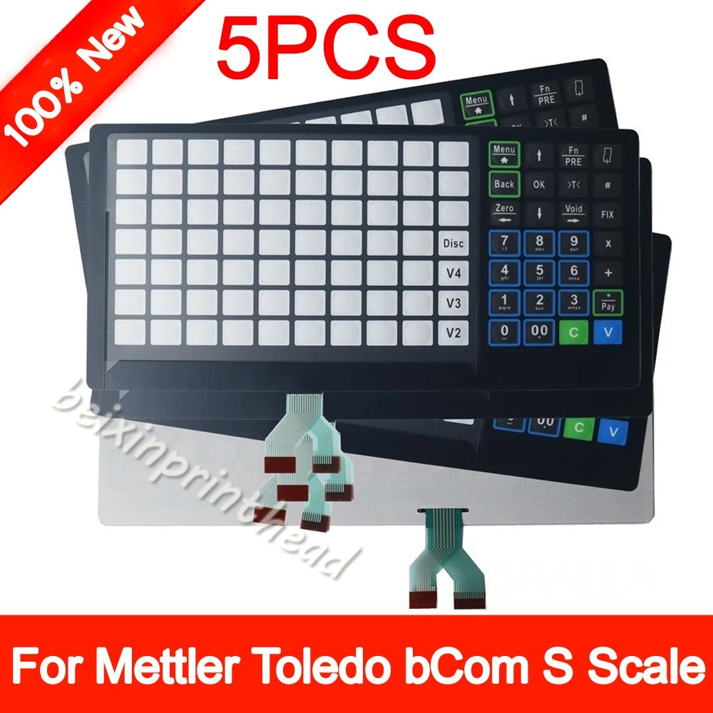 5PCS NEW Keyboard & Internal Circuitry For Mettler Toledo bCom S Scale English