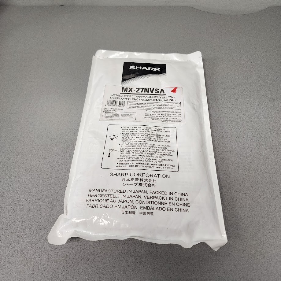 SHARP MX-27NVSA Tri-Color Developer CMY, 180K For MX-2300 New