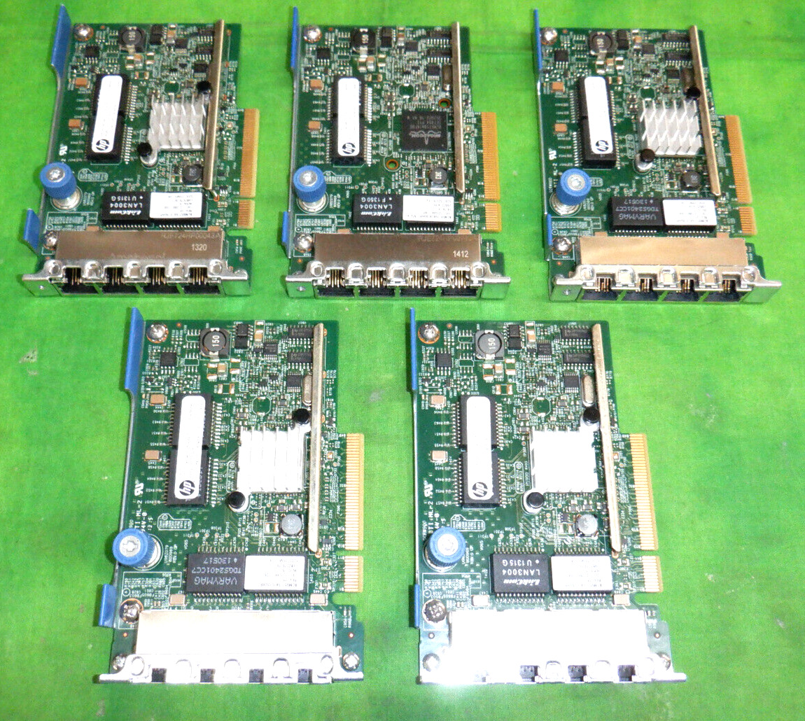 HP 331FLR Quad-Port RJ45 1GB Gigabit  634025-001 629133-001     LOT OF 5    @24