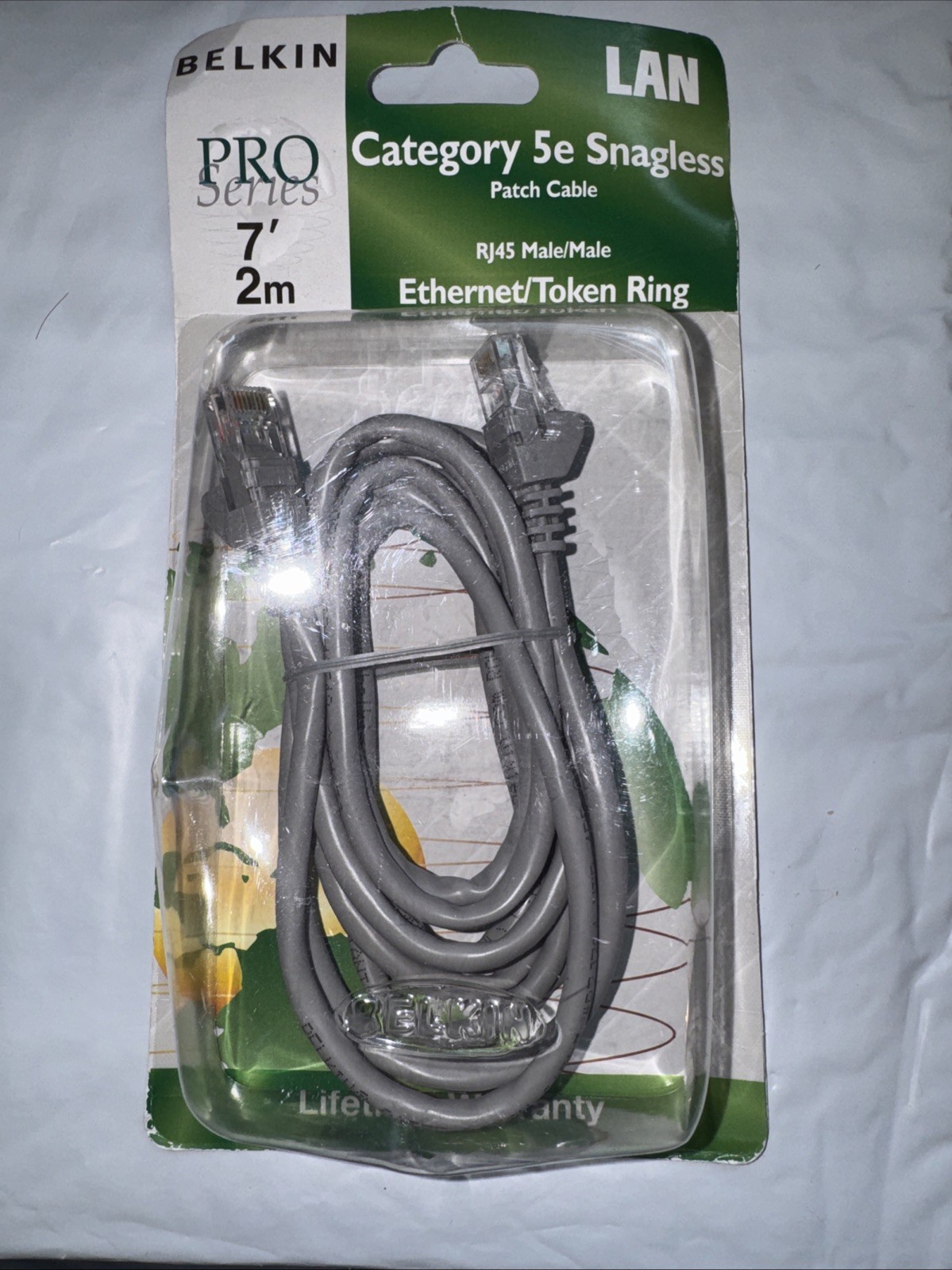 Belkin Pro Series Cat 5e Snagless Patch Cable. 7’ 2m. RJ45 Male/Male.