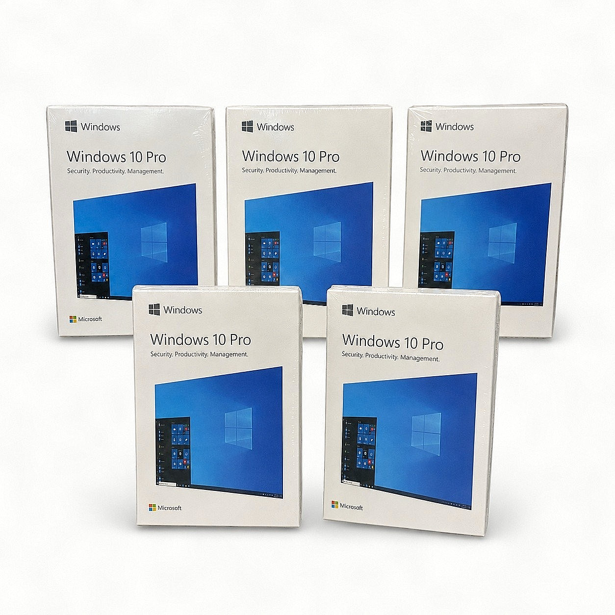 5-Pack Microsoft Windows 10 Pro Retail USB Installation Key New Sealed