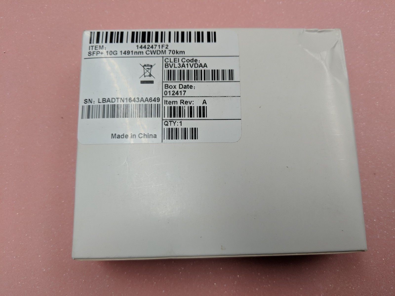 ADTRAN 1442471F2 SFP+ 10G  70km BVL3A1VDAA (* We also buy ADTRAN *)