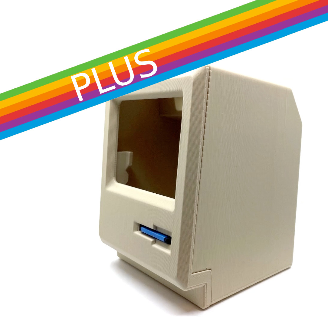 MACINTOSH MINI CUTE 4, 3D PRINTED PARTS FOR 40% SCALE MAC FOR RASPBERRY PI
