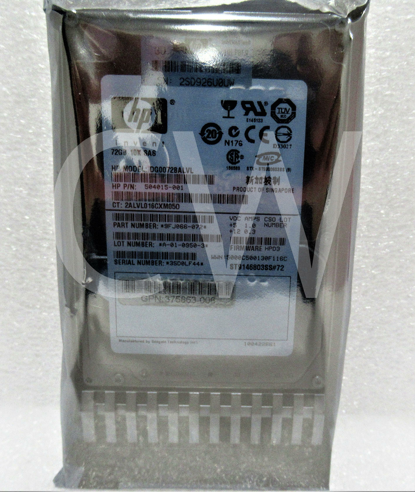 375861-B21 504015-001 HP 72GB 10K RPM 3Gb/s DP 2.5" SAS SERVER HDD Hard Drive