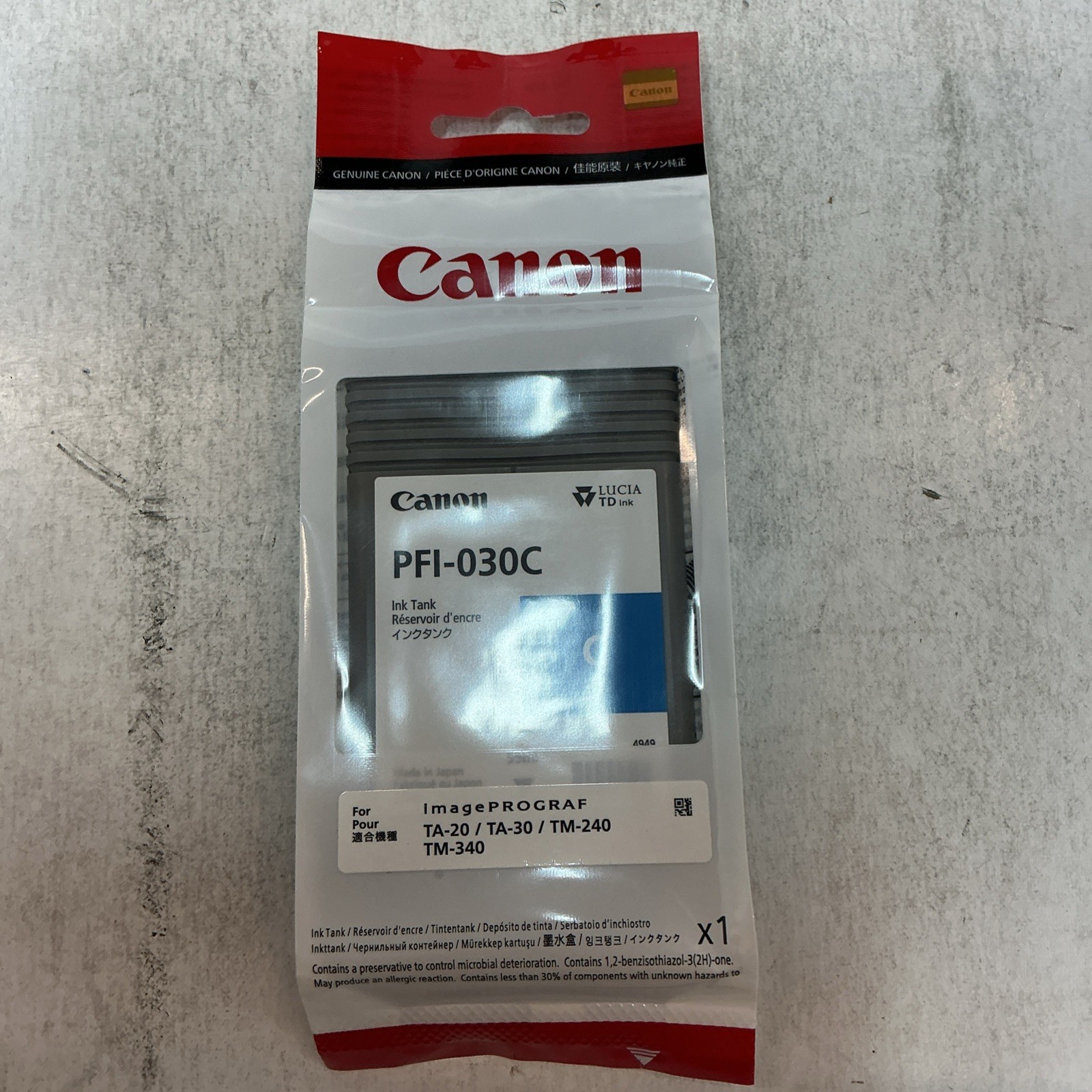 Canon PFI-030 C Original Ink Cartridge - Cyan (3490c001)