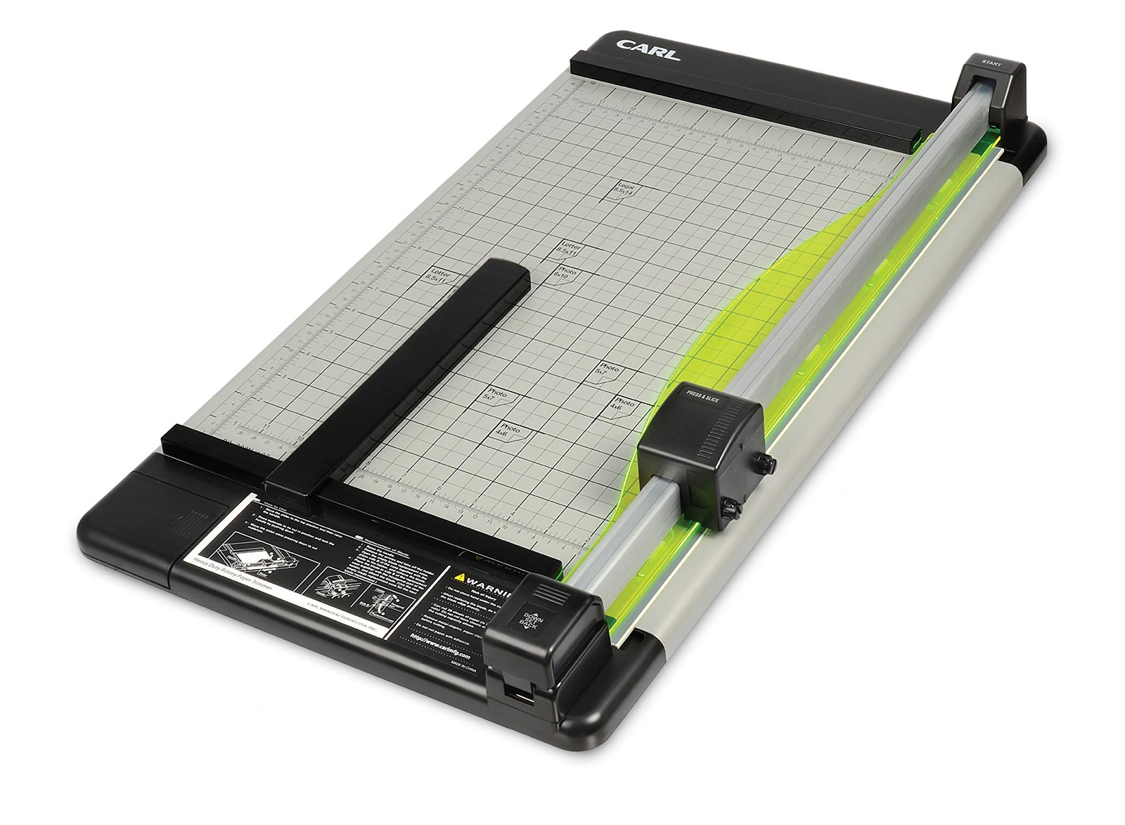 Paper Trimmer Heavy Duty Rotary 18 Inch Black Silver Model 12238 CARL 18inch