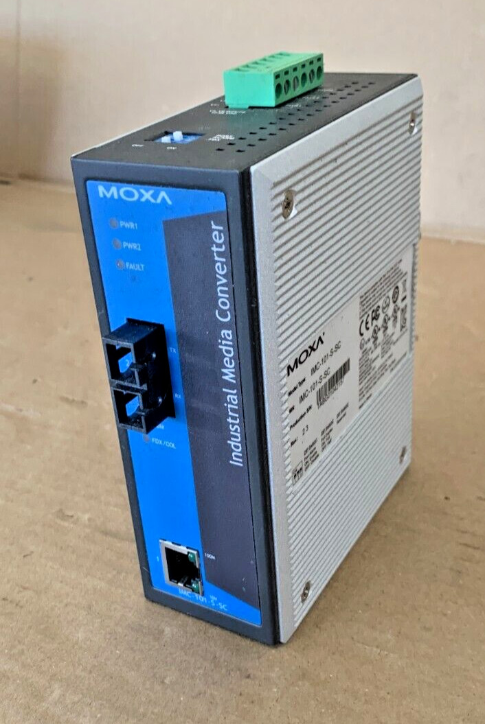 MOXA Industrial Media Converter IMC-101-S-SC