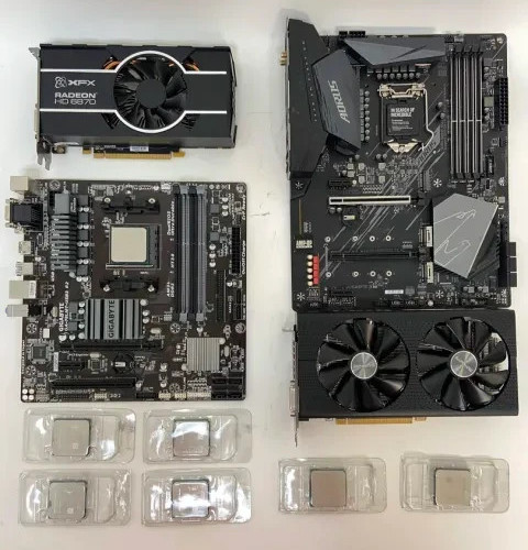 (Lot of 10) Mixed Computer Parts **Untested, As-is, For Parts** READ DESCRIPTION