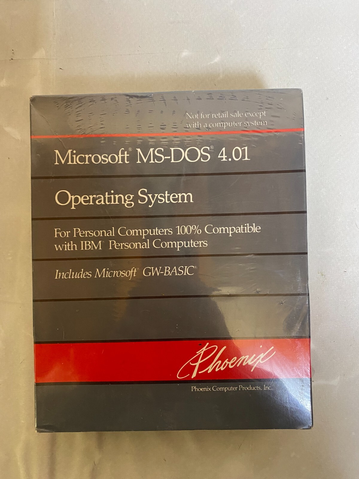 Phoenix Microsoft MS-DOS Operating System Version 4.01 w/GW Basic (SEALED)