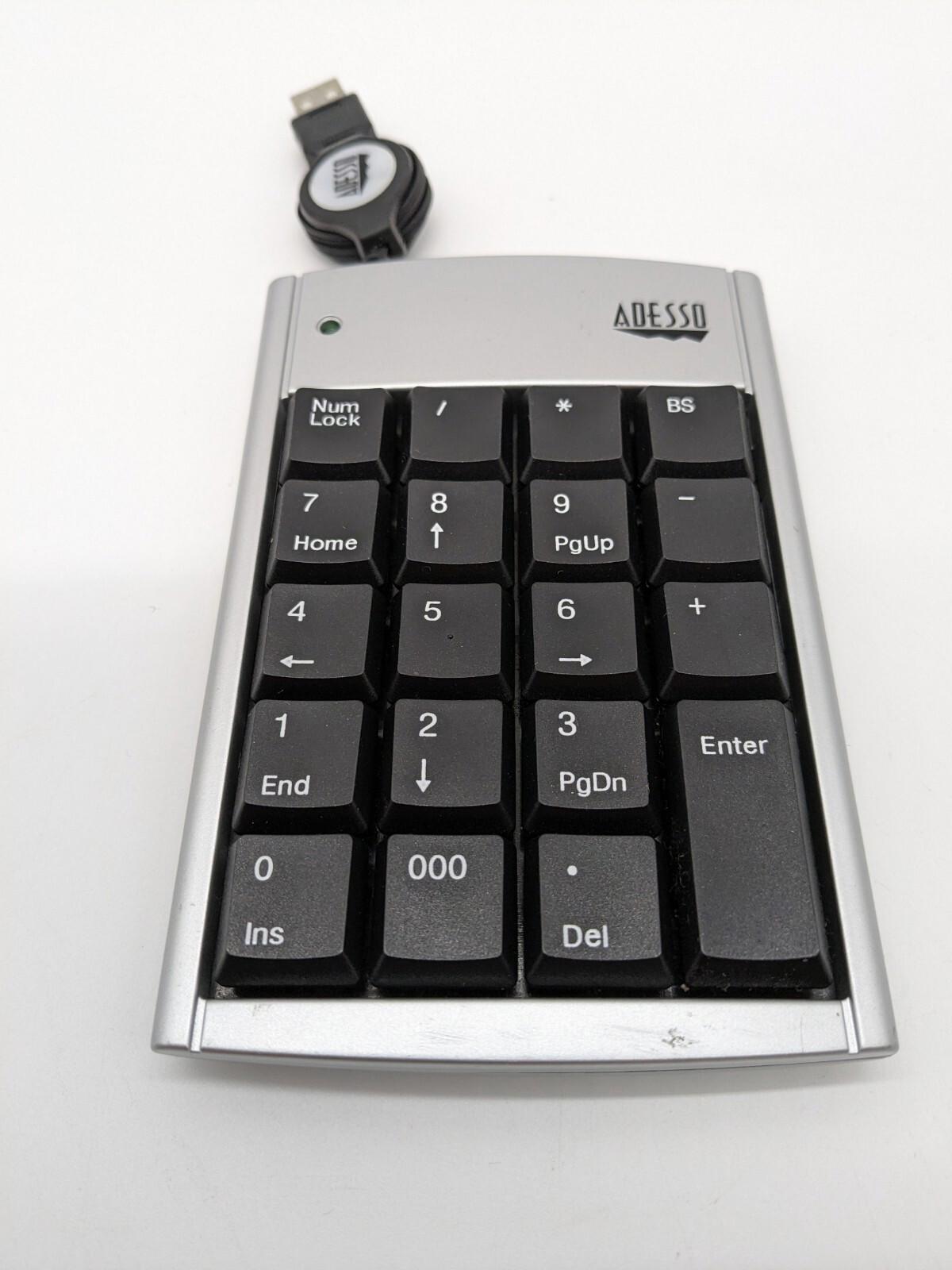 Adesso AKP-150 Portable USB Numeric Keypad Used Tested