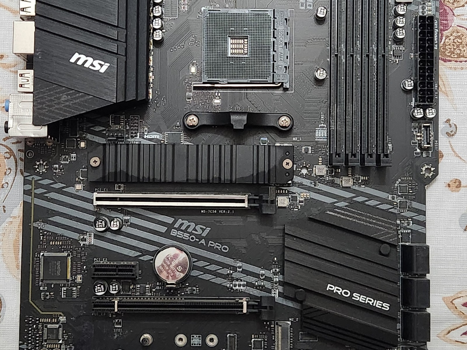 MSI B550-a Pro Socket AM4 AMD B550 PCIe 4.0 SATAIII USB3.2 Gen2 ATX Motherboard